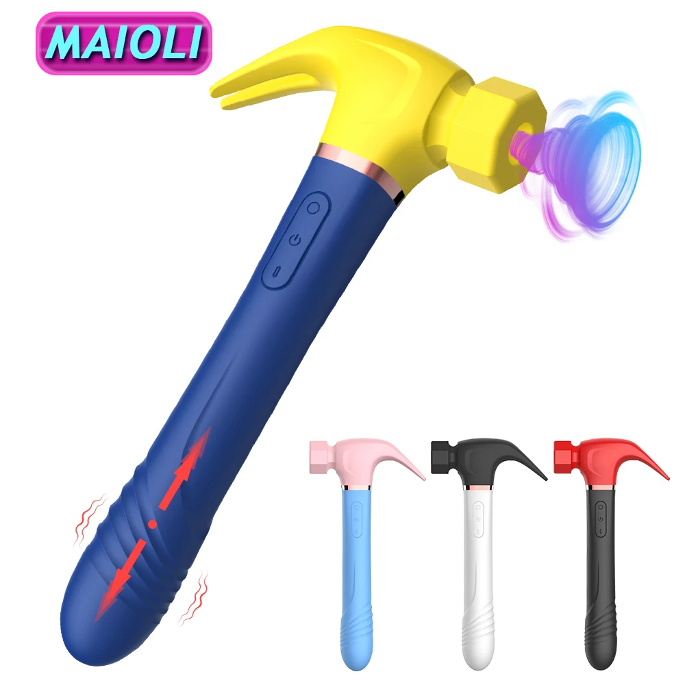 Women G Spot Vibrator 4 In 1 Magic Wand 7-Frequency Sucking 