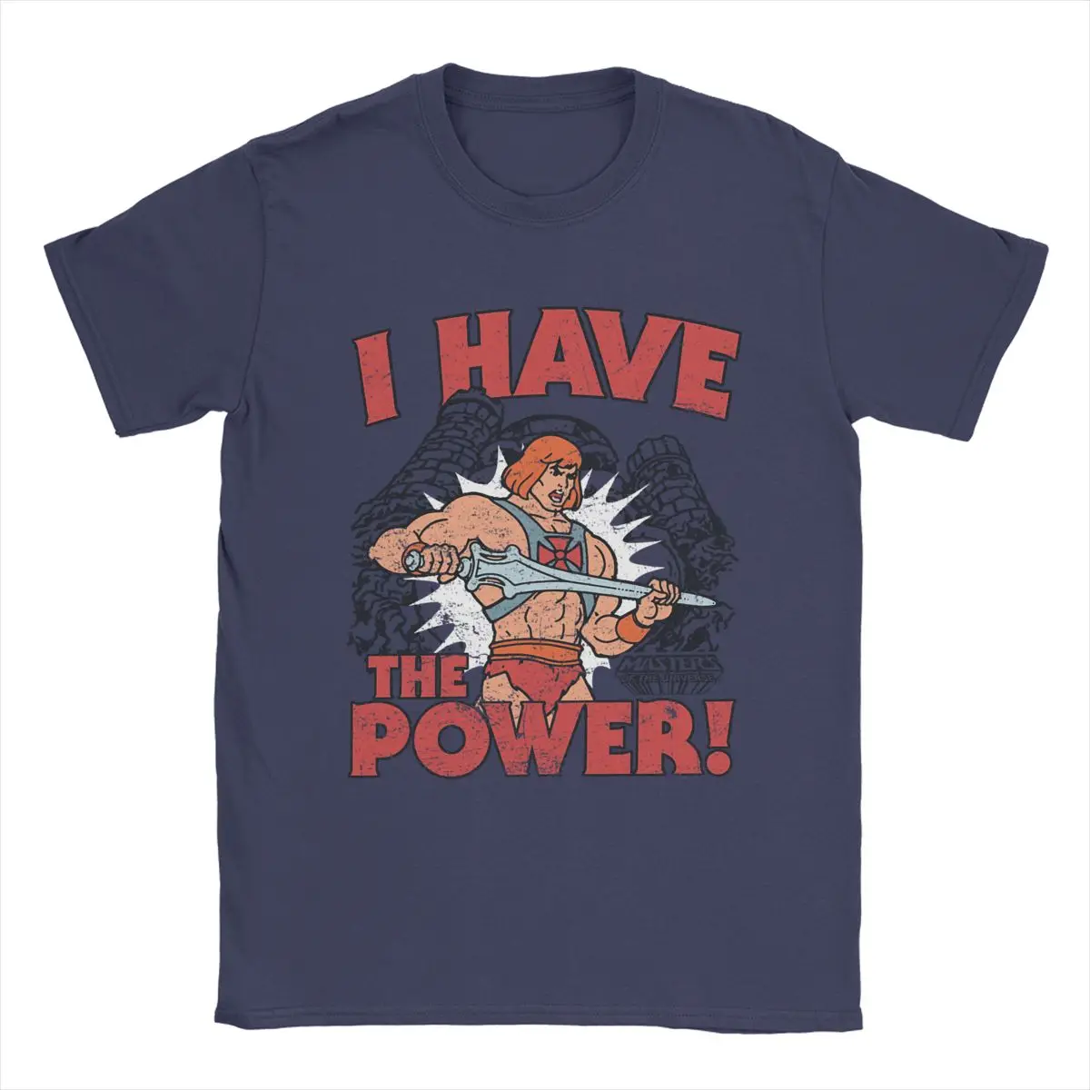 

Мужские футболки He-Man Masters Of The Universe I has The Power, хлопковая одежда, винтажные футболки с рисунком