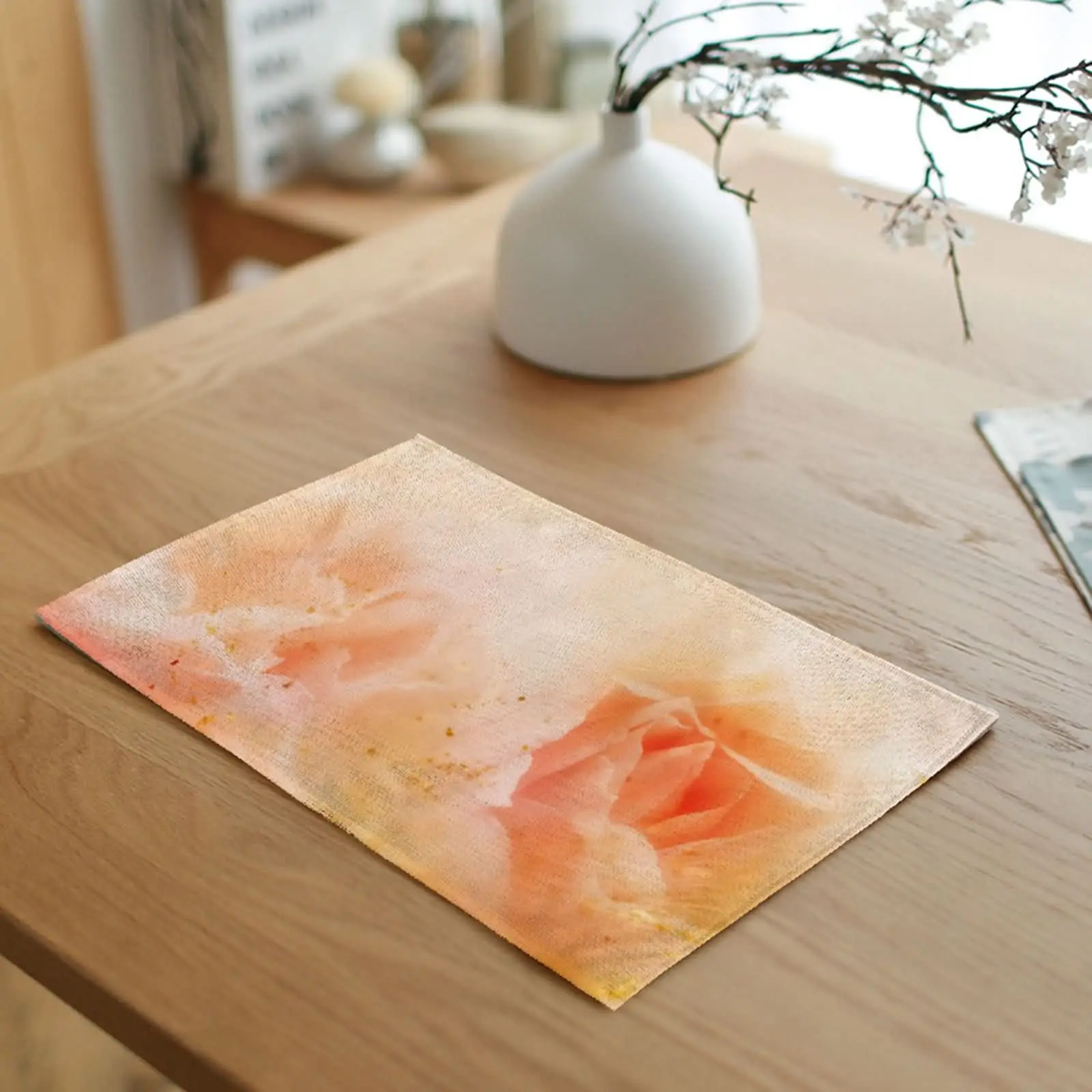 

Прозрачные термостойкие салфетки, розовые настольные салфетки в деревенском стиле, термостойкие салфетки, салфетки, стеганые квадратные с...