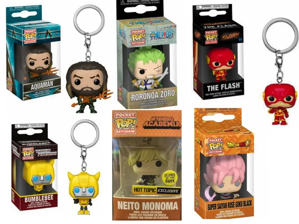 Funko pop My Hero Academia Neito Monoma Bumblebee Goku Zoro Aquaman флэш-брелок из ПВХ игрушки