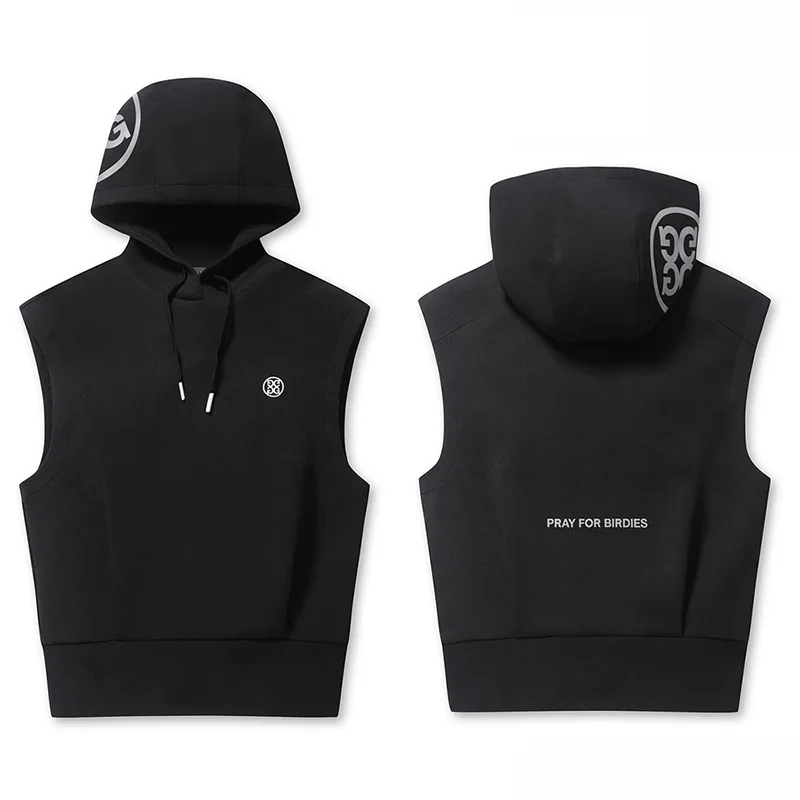 

Men's Fashion Hooded Sweater All-match New Knitted Vest Autumn and Winter Casual Sleeveless Tops High-end Brand