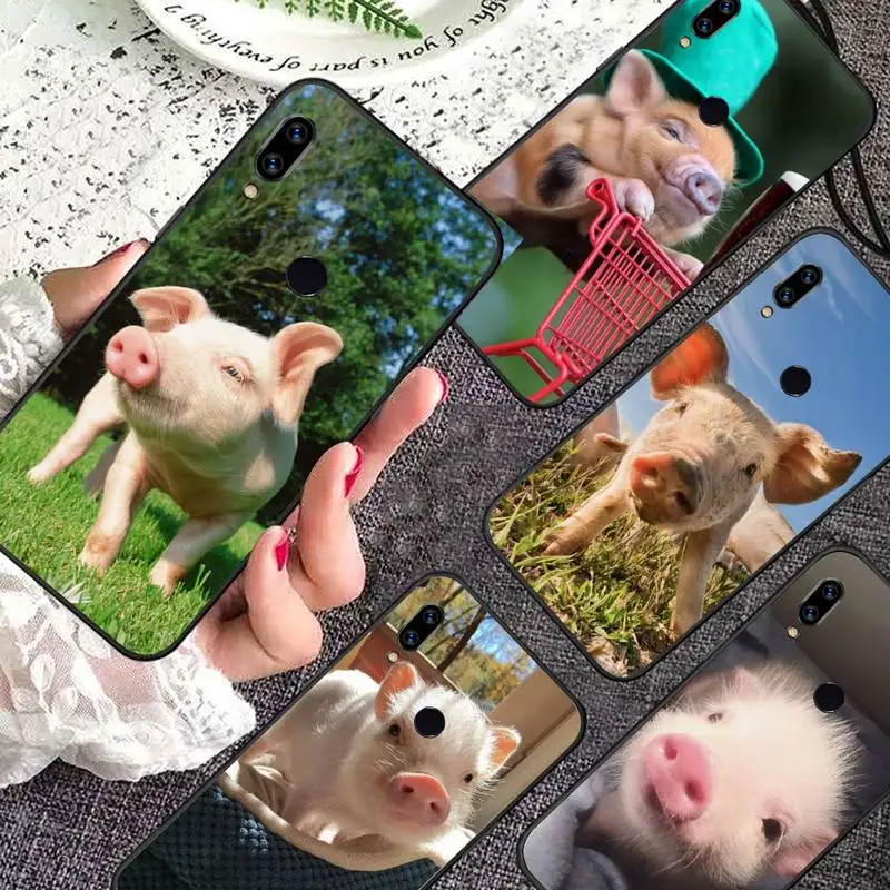 

Cute Pink Pet Little Pig Phone Case For Xiaomi Redmi note 7 8 9 11 i t s 10 A poco f3 x3 pro lite funda shell coque cover