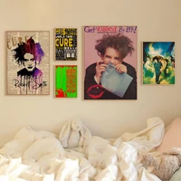 the cure rock band anime posters vintage room bar cafe decor nordic home decor