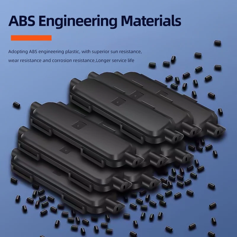 Burboro 10pcs FTTH Drop Optical Fiber Protection Box Cable Rotection Box Fiber Waterproof Protected Box Fiber Accessories