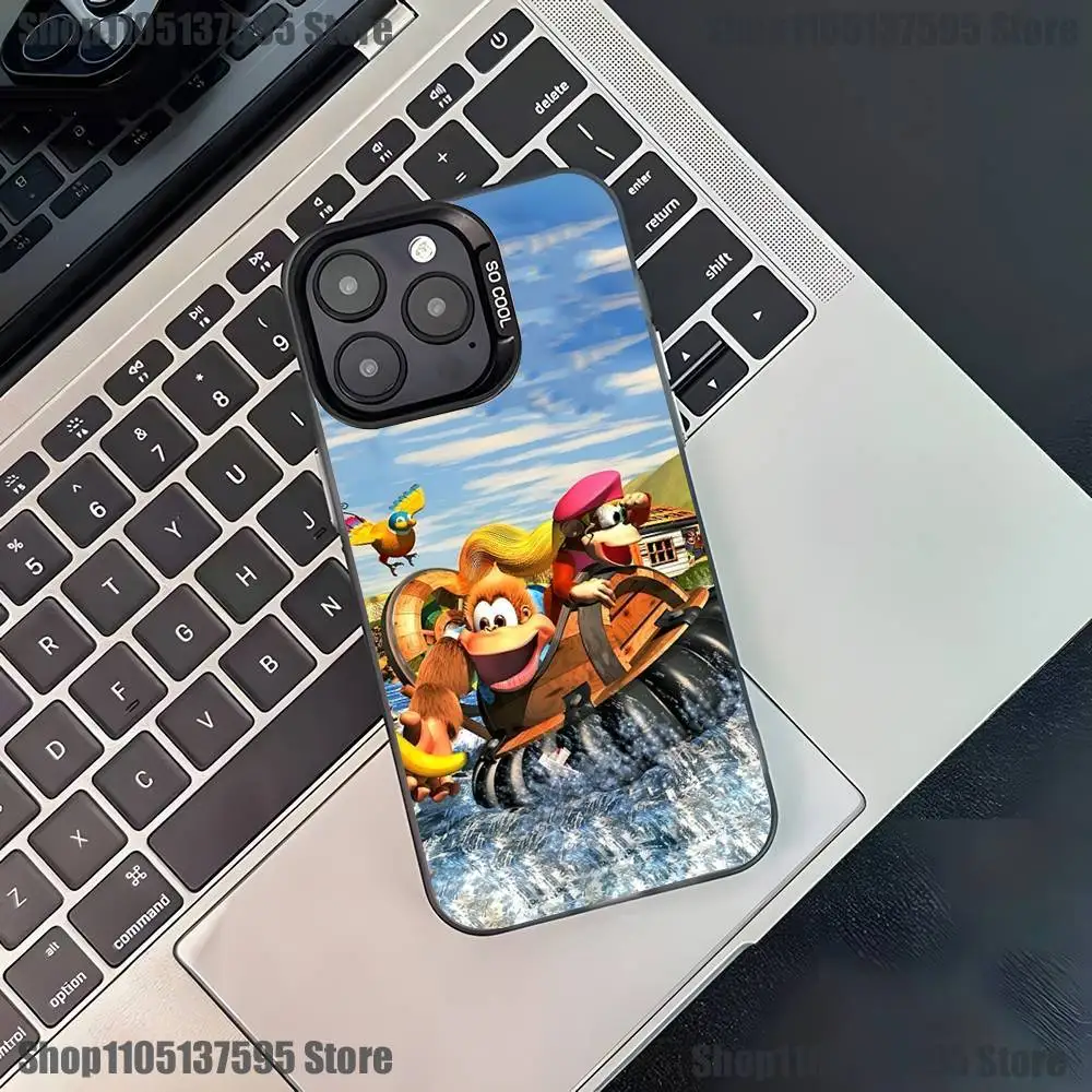 Фото Чехол для телефона D-Donkey Kong Game для iPhone 17,16,15,14,13,12,11,Pro,XS,Max,Plus,Mini,SE4,E, черный матовый противоударный чехол №4