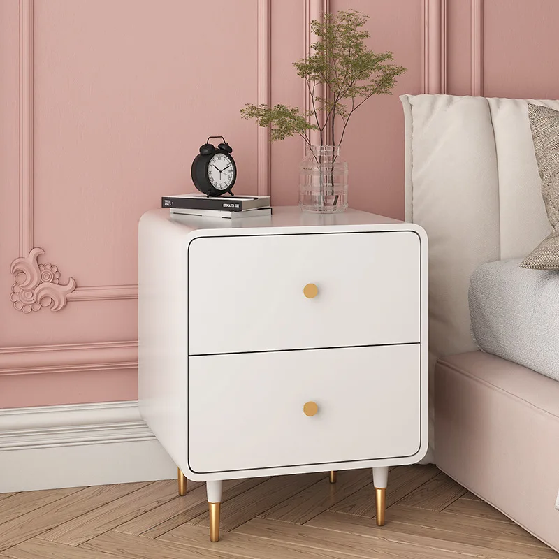 

Modern Simple Bedside Table Simple Nordic Mesh Bedroom Small Nightstands White Storage Bedside Cabinet Bedroom Furniture