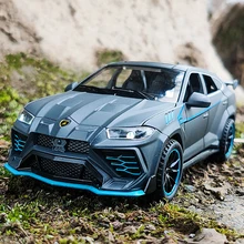 New Diecast 1:32 Alloy Car Model Luxy Urus Coupe SUV Metal Vehicle Display Gifts Birthday for Children Kids Boys Christmas Toy