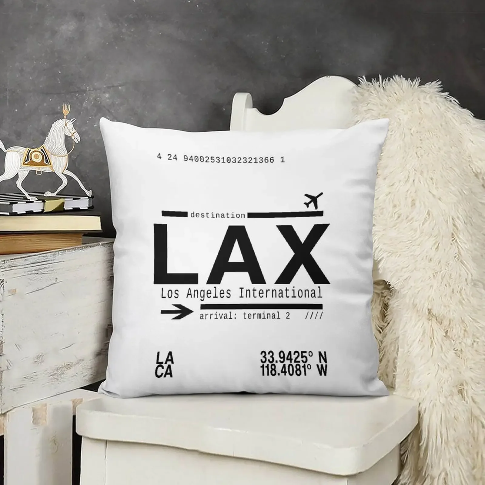 LAX Los Angeles International Airport Подушки Рождественские декоративные подушки Чехлы