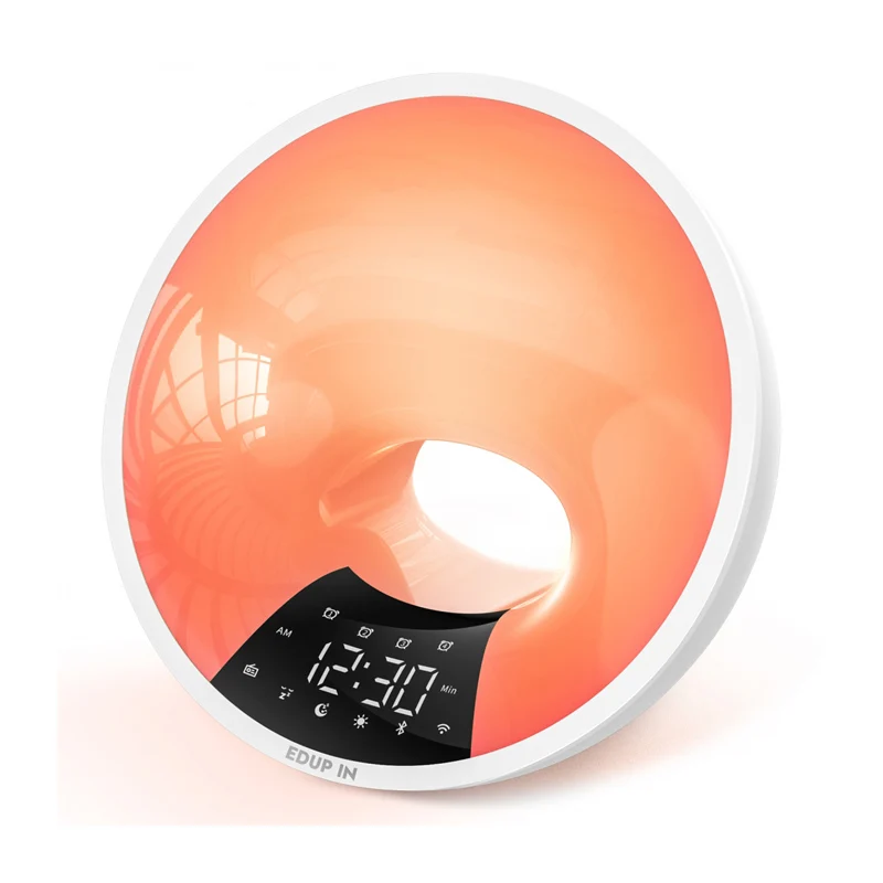 Gradual Sunrise Lamp Alarm Clock For Kids Table Lamp Digital