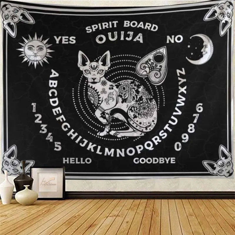 Спиртовая доска Ouija 666 кошачий Настенный декор для комнаты эстетический
