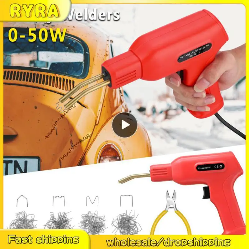 

50W Handy Plastics Welders Garage Tools Hot Staplers Machine Staple PVC Repairing Machine Car Bumper Repairing Welding Tool