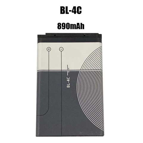 BL 4C BL4C BL-4C 3,7 V 890mAh литий-полимерная батарея для телефона Nokia 6100 6120 6600 6210, радио
