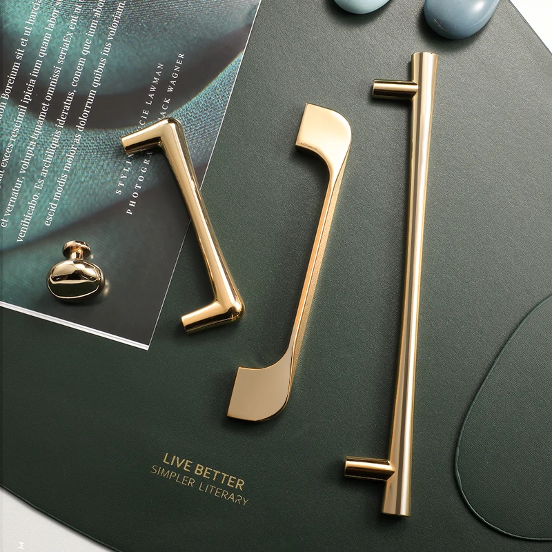 SORWDUERM Cabinet Handle Furniture Pulls Hardware Dresser Kitchen Modern Bathroom and Bedroom Furniture Zinc Alloy