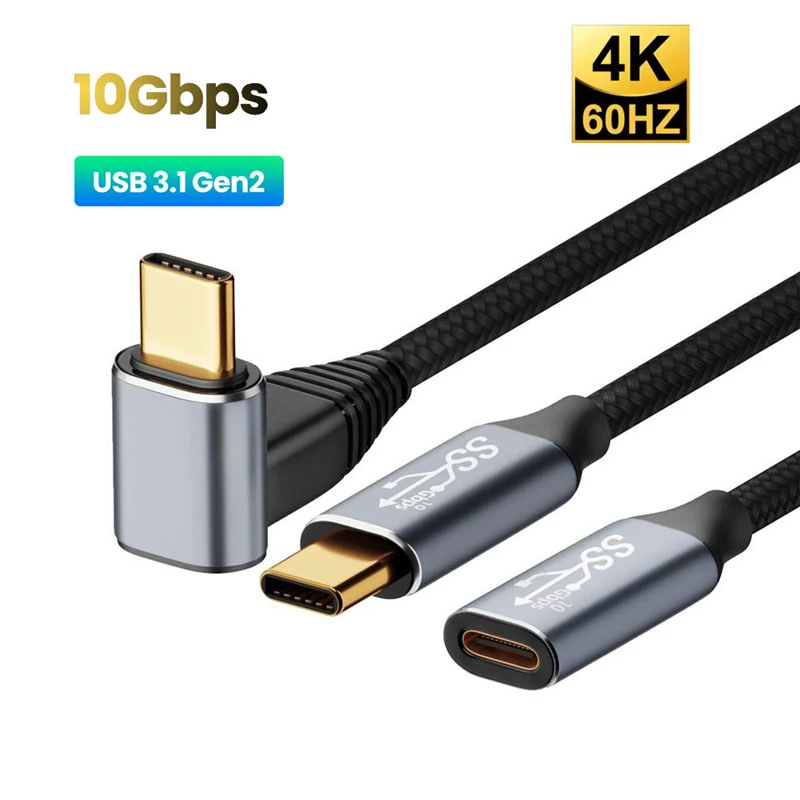 

Nku USB 3.1 Type-C 10Gbps 4K@60Hz Data Line 5A 100W PD QC Charging Cable for Macbook Steam Deck Samsung Oculus Quest 1 2 VR Link