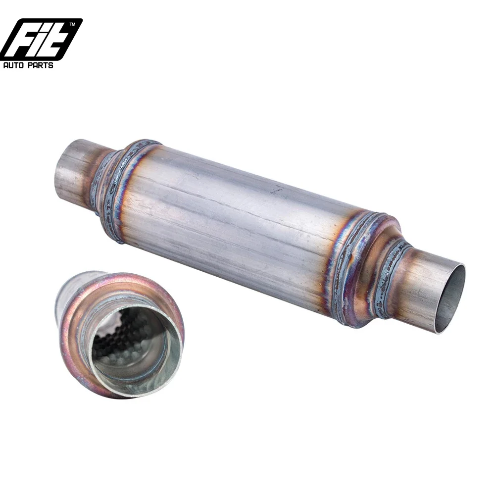 

Stainless Steel straight Muffler auto Car Resonator 2.5 inch exhaust Muffler