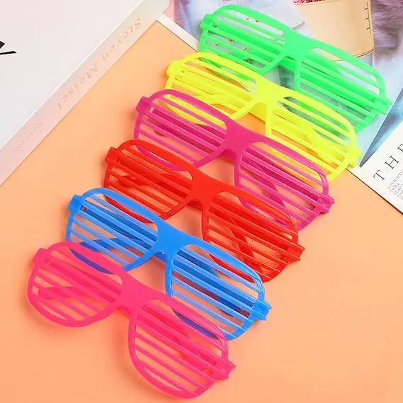 

Неоновые солнцезащитные очки с затвором 6 шт.