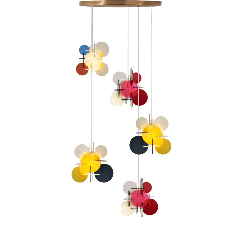 

New Designer 2023 Art Decor Ceiling Chandelier Led Hanging Lampe Staircase Lamparas Lampen for Dining Living Room Bedroom