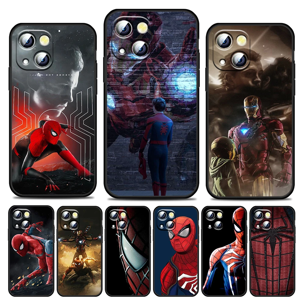 

Avengers Marvel Hero Cool For Apple iPhone 13 12 11 Pro Max Mini XS Max X XR 6 7 8 Plus 5S SE2020 Soft TPU Black Phone Case Capa