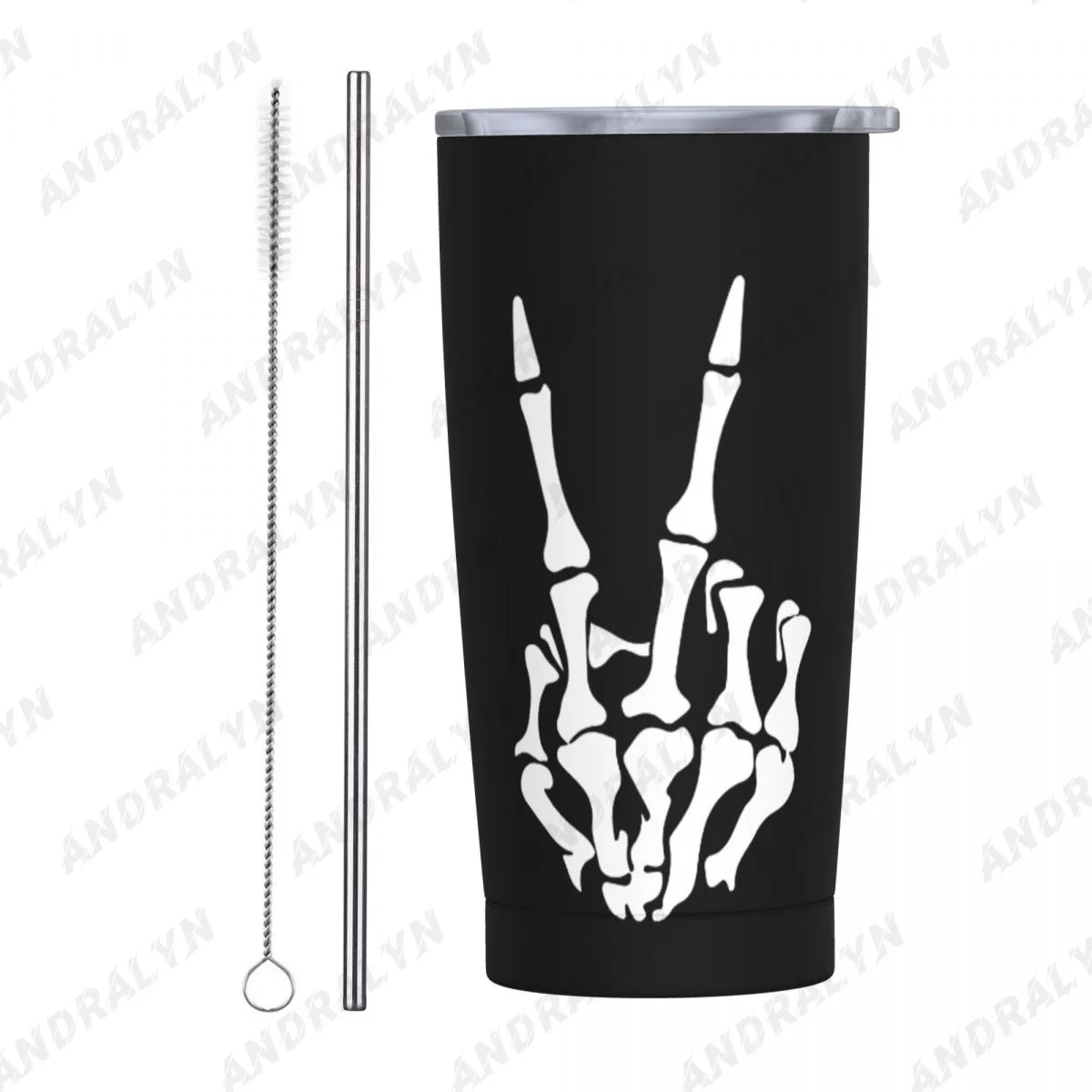 

Skeleton Hand Stainless Steel Thermal Mug Beer Cups Thermos for Tea Coffee Water Bottle Thermo Bottles Lid Car Travel Drinkware