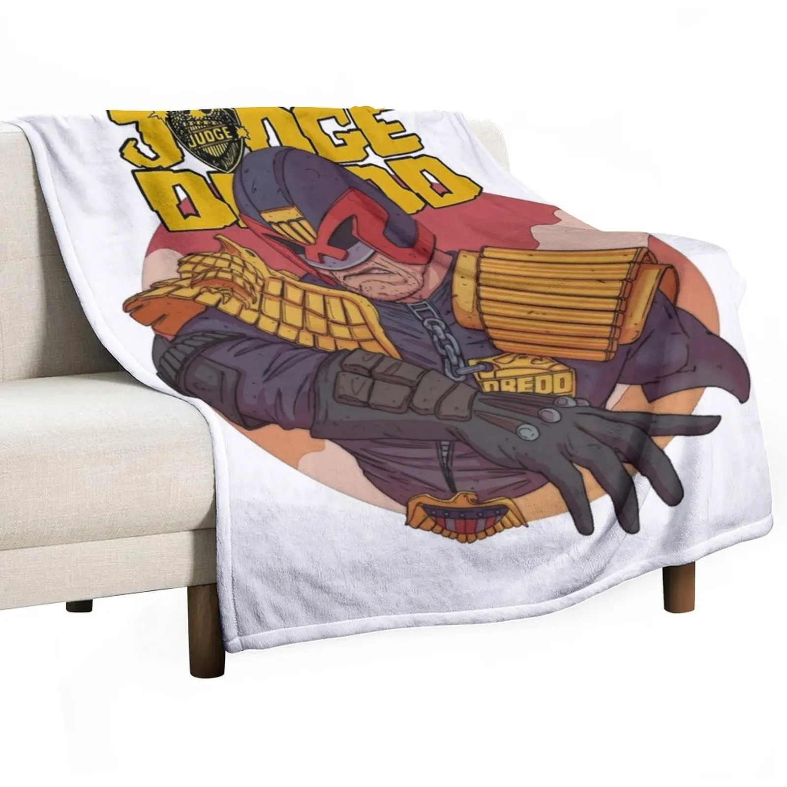 Летнее мягкое одеяло для кровати с рисунком судьи dredd