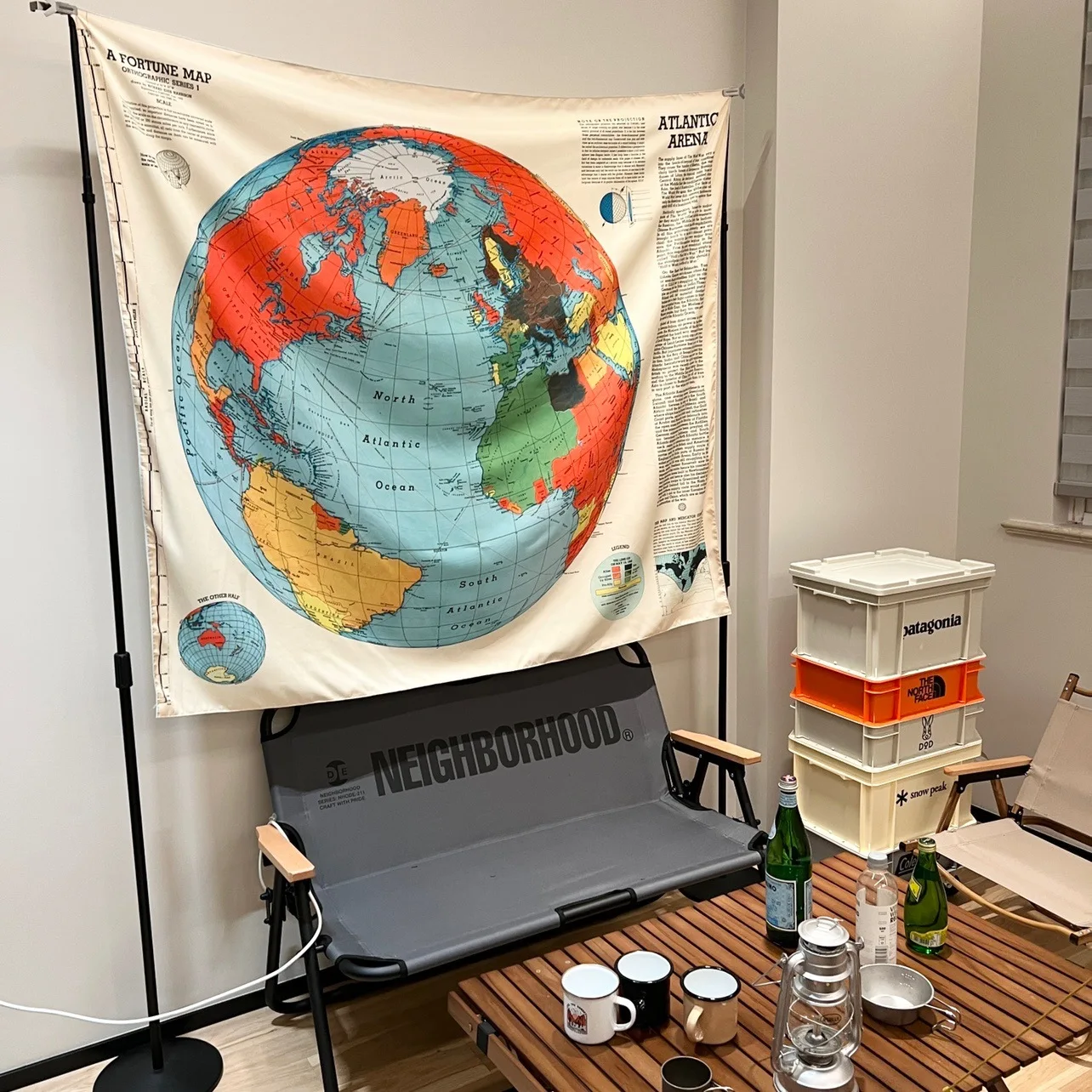 

Nodic World Map Living Room Bedside Rental House Tapestry