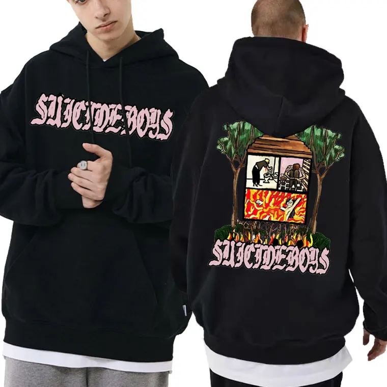 

Hip Hop Autumn Winter Men Women Sweatshirts $uicideboy$ Suicideboys Hoodie Long Term Effects of Suffering Music Album Hoodies