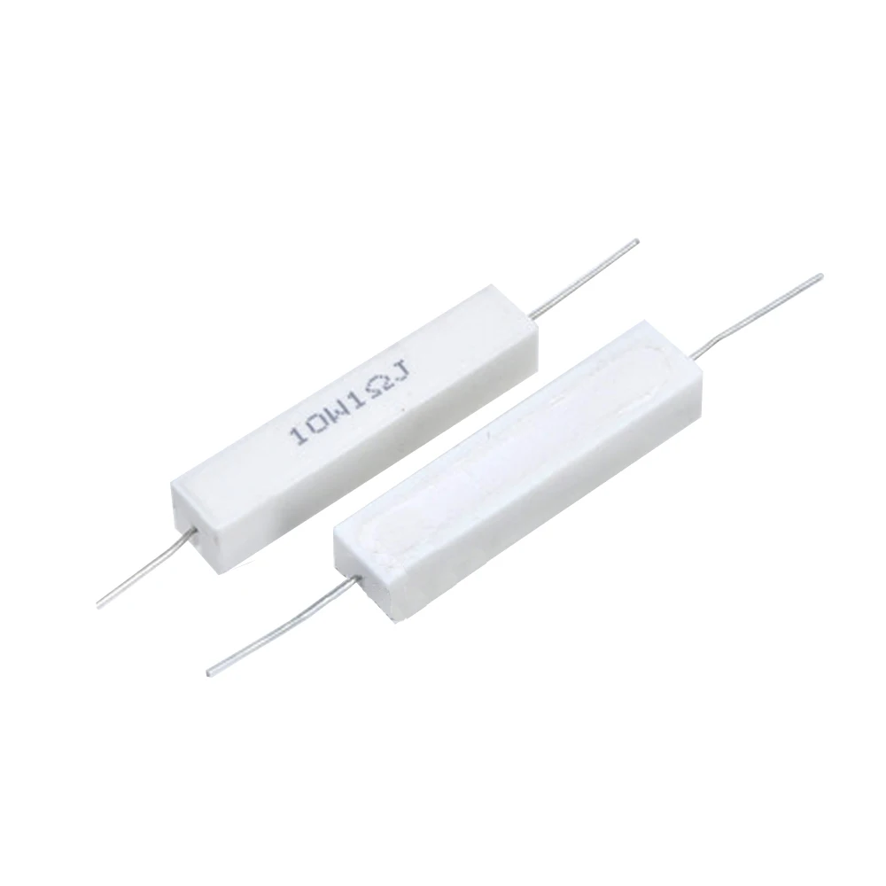 10PCS 10W Watt 1R 1OHM 5% Ceramic Cement Power Resistor N
