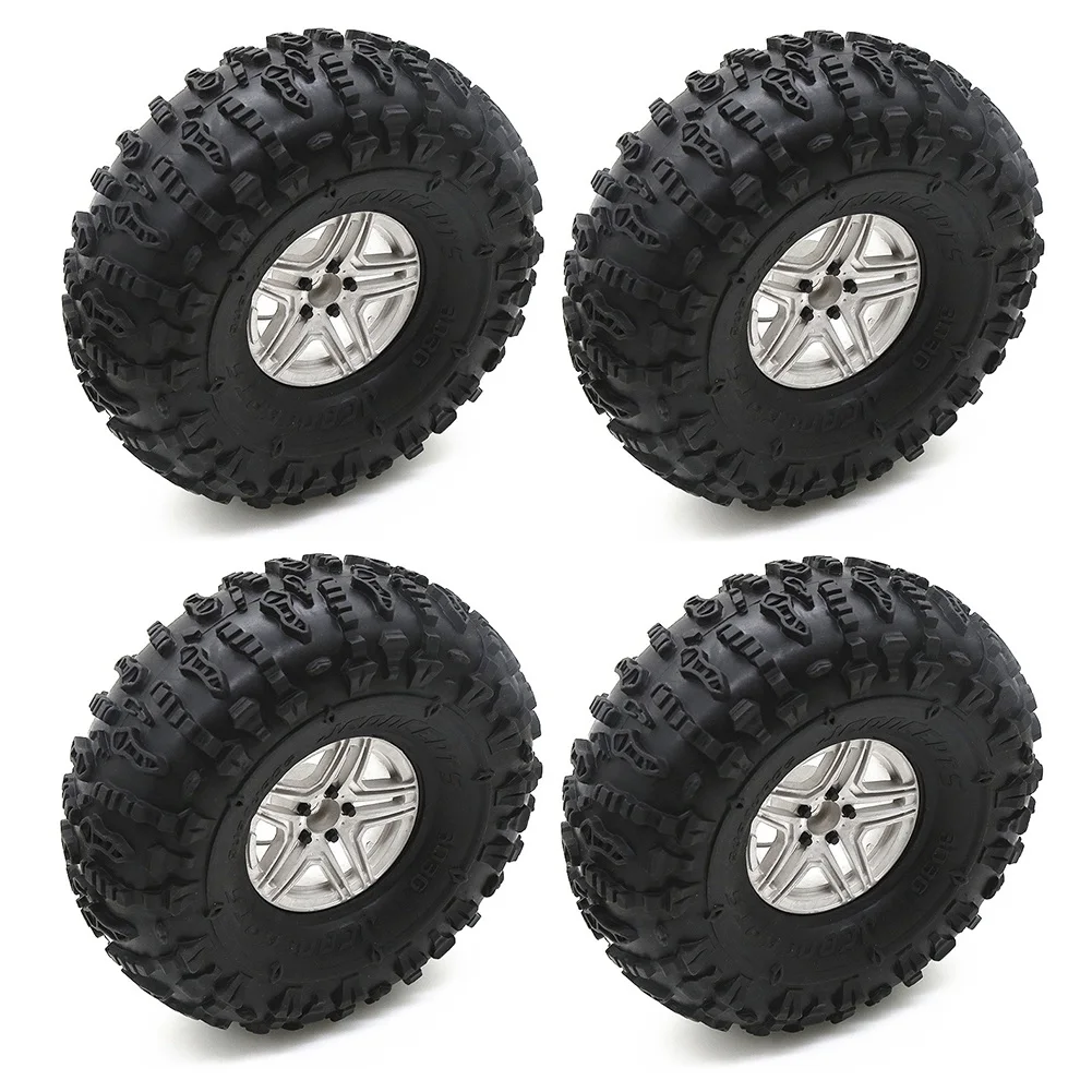 

New 4PCS 2.2 Inch Beadlock Wheel Tire for 1/10 RC Rock Crawler Axial Traxxas TRX4 SCX10 RR10 AX10 Wraith 90048 90018 KM2