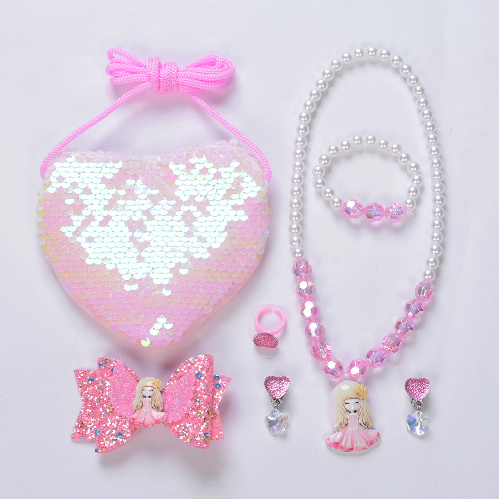 Украшение для косплея девочек комплект из 5 предметов фиолетовый кулон в виде