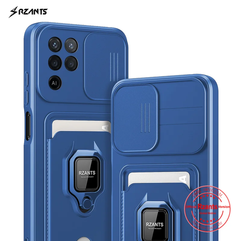 

Rzants For OPPO A95 Reno 5F A94 F19 Pro Reno5 Lite A54 A74 Case [Bison]Push-pull Magnetic Card Pocket Phone Case