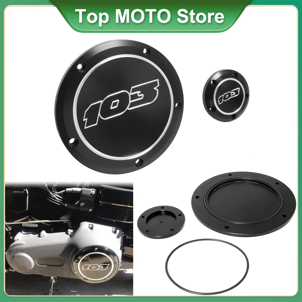 

Motorcycle CNC Derby Timing Timer 5 Holes Cover For Harley Touring Street Glide Softail Fat Boy Dyna Street Bob FLHR Road King