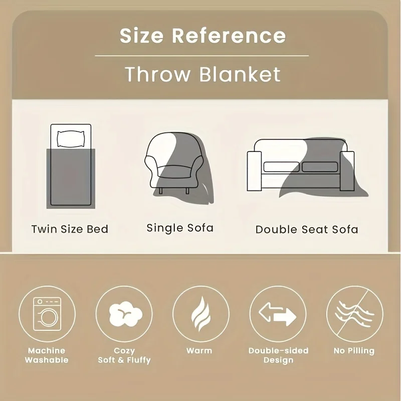 Мягкое пушистое покрывало из искусственного меха на верблюде уютное плюшевое