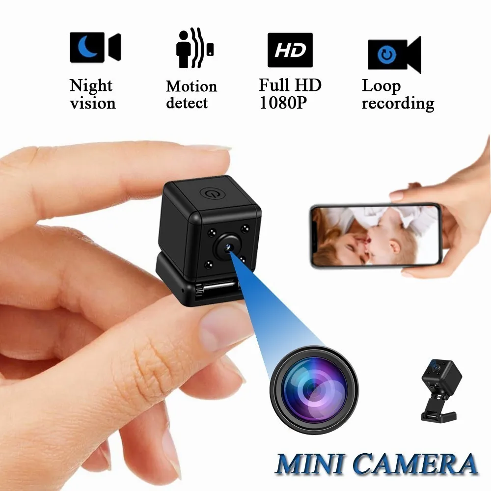 Портативная мини-камера 1080P для спорта на открытом воздухе, видеорегистратор с инфракрасным ночным видением, видеорегистратор с датчиком движения, магнитная микровидеокамера