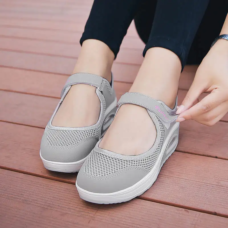 

Thick Sneakers Without Laces Large Soles Sneakers Sport Woman Red Female Running Sneakers Orange White Sports Shoes Girl Tennis