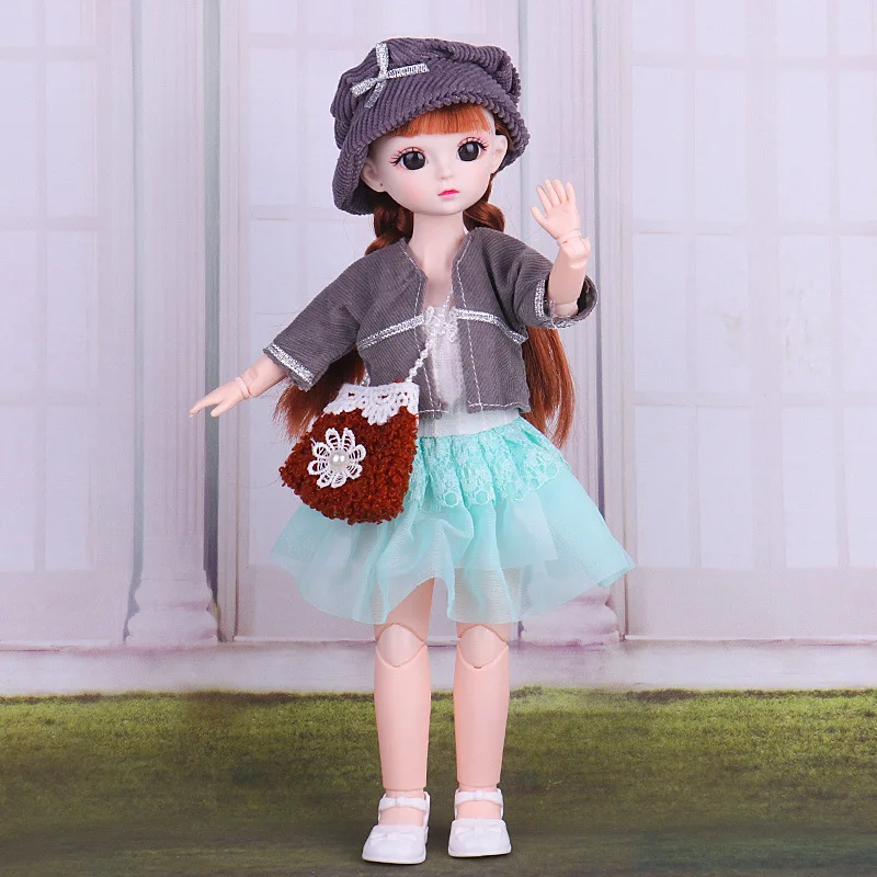 

1/6 BJD Girl Doll 21 Movable Joint with Fashion Clothes Cute Makeup Hair 30cm Princess Doll DIY Toys Gifts for Children Doll