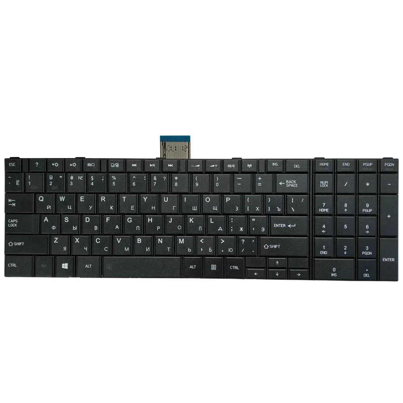 Новая русская клавиатура для ноутбука черная Toshiba Satellite C50-A C50-A506 C50D-A C55T-A C55-A |