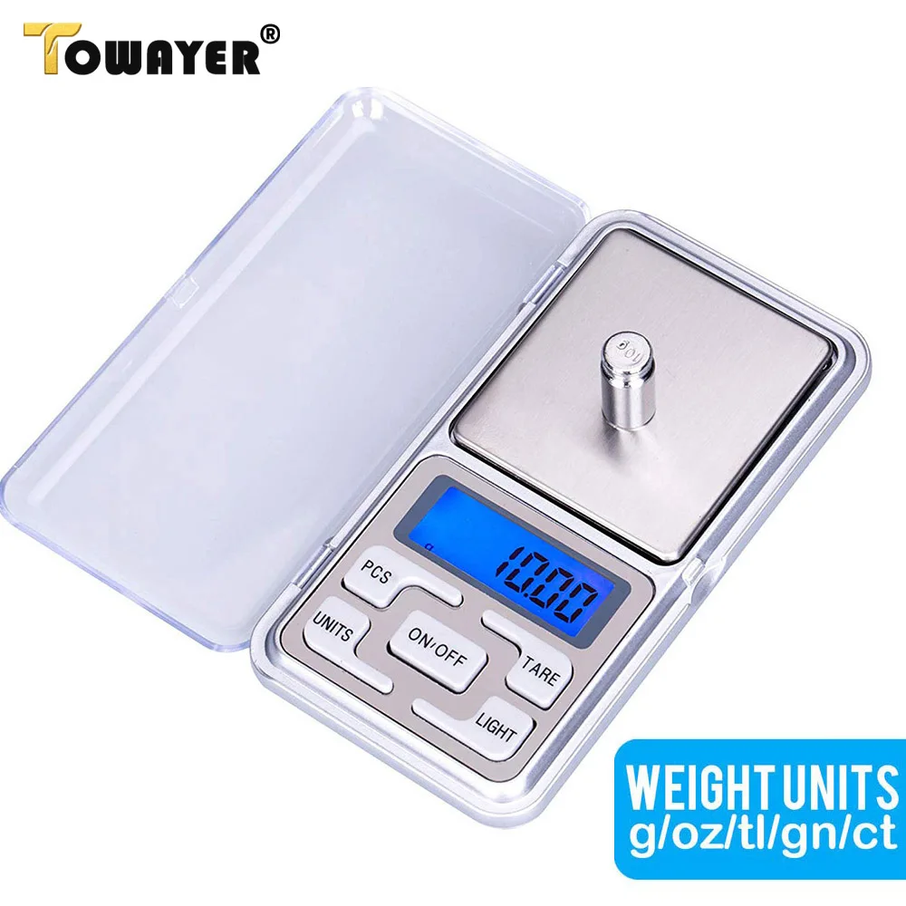 Mini Electronic Scales High Precision 500gx0.1g Pocket Digital Scale for Gold Sterling Jewelry Balance Gram For Kitchen Scale