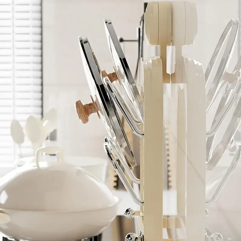 Кухонный органайзер стойка настенная подвесная полка для слива крышки кастрюли