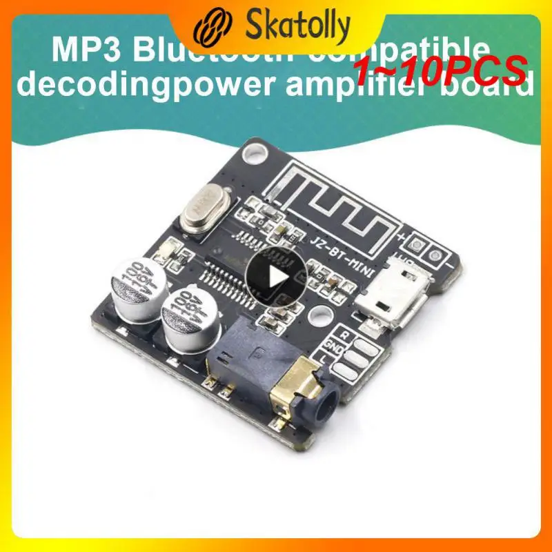 

1 ~ 10 шт., плата аудиоресивера 5,0, беспроводная стереомузыкальная плата 3,7-5 В, XY-BT-Mini