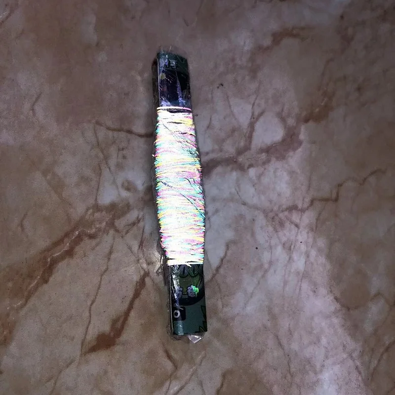 

Двухсторонний светоотражающий Шелковый Радужный Предупреждение Отражатель, швейная нить для обуви и одежды