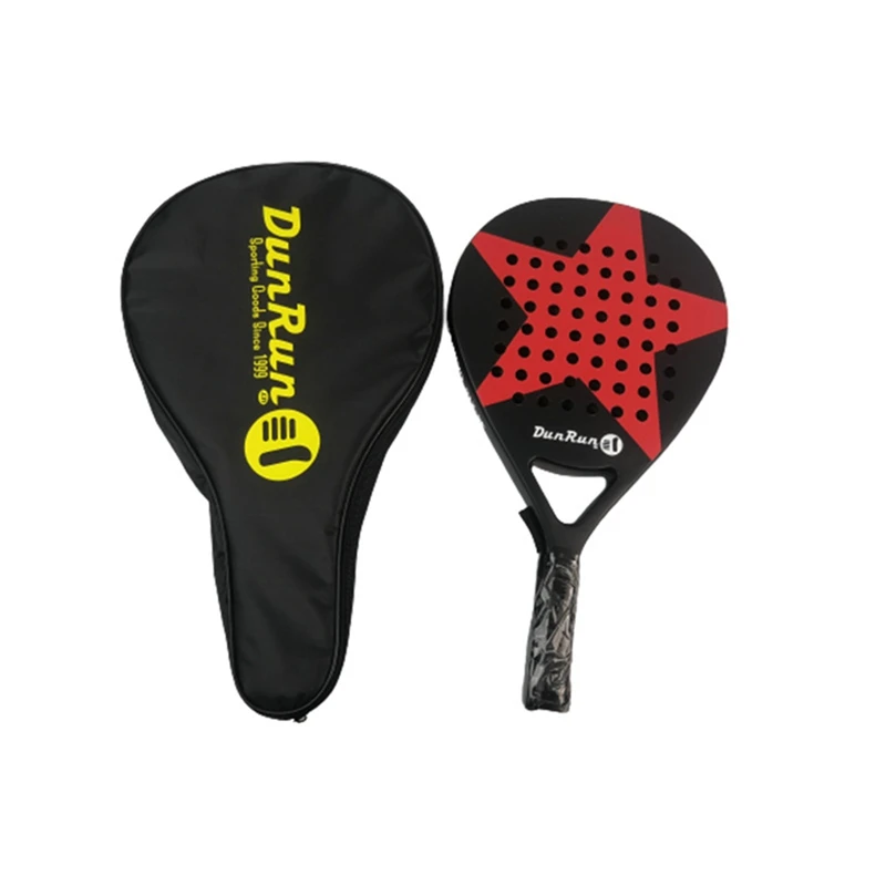 

Top!-Carbon Beach Tennis Racket Paddle Soft Friction Face Racket With Black Bag Sports Athletes Supply Professional Padel