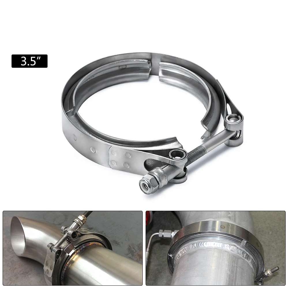

3.5" STAINLESS STEEL 304 TURBO/INTERCOOLER/DOWNPIPE/DOWN PIPE/HOSE NORMAL OR QUICK RELEASE V Band CLAMP VCN35/VCQ35