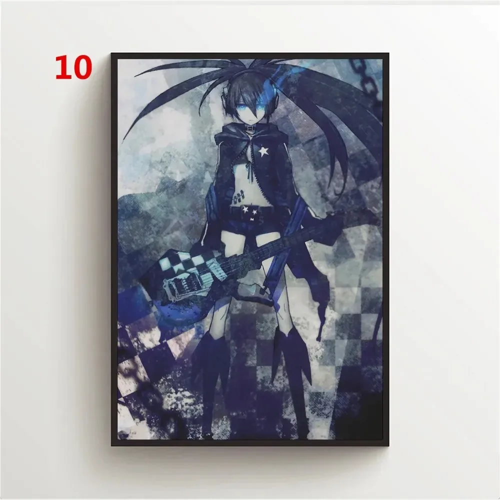 Современный стиль Kuking Mato Black Rock Shooter аниме постер холст с принтом водостойкие