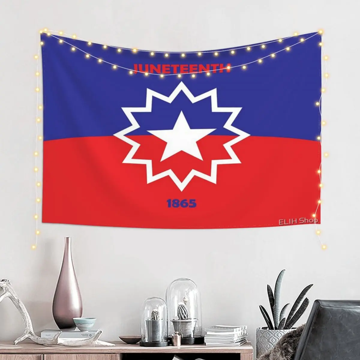 

Juneteenth Flag Wall Decor Tapestry Holiday Office Perfect Gift Polyester Perfect Gift Delicate Customizable