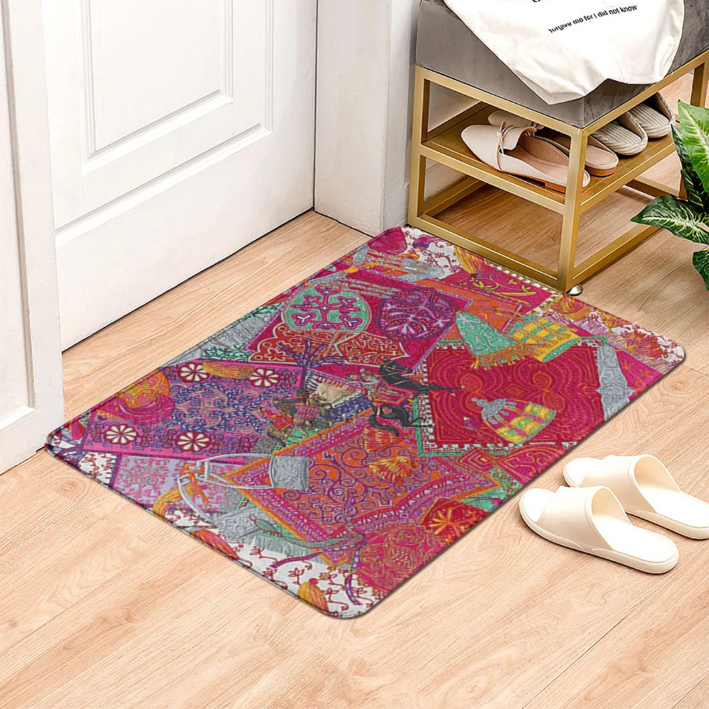 

Коврик для ванной комнаты, маленький коврик для душа, декоративный Впитывающий Коврик для ног, коврик для входной двери, кухонный коврик, ко...