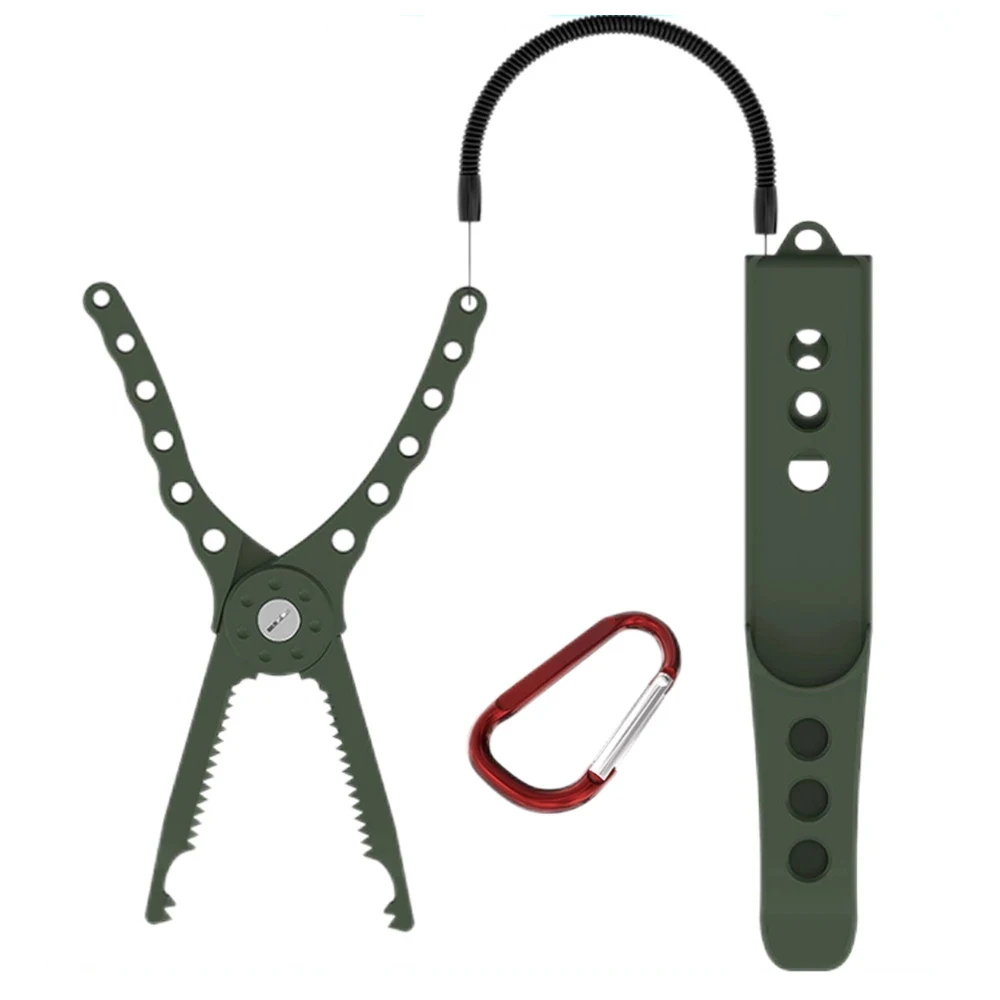 

Fishing Tongs Gripper Cutter Plier Lip Controller with Carabiner Live Fish Buckle Clamp Clip Tackles Gear Supplies
