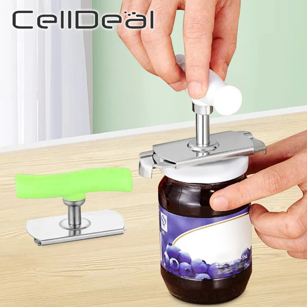 

Stainless Steel Jar Opener Adjustable Lids Off Bottle Labor Saving Screw Cap Artifact Kitchen Gadget Accessories 2.5-9.5CM