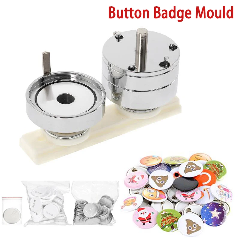 25/32/37/44/58mm Badge Button Moulds Making Die DIY Button Maker Badge Punch Press Machine Mold for Button Badge Maker Mould