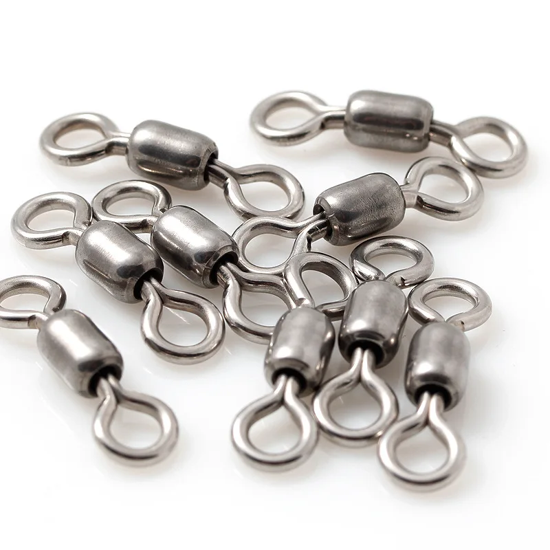 Stainless Steel Japanese-Style Crane Swivel Combination Connector Lure Fishing Accessories Surfcasting Winter Fishing