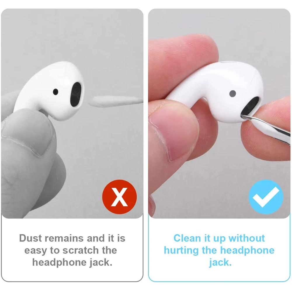 Инструмент для чистки наушников с Bluetooth Airpods Pro 3 2 1 прочный Набор чехла ручка-щетка